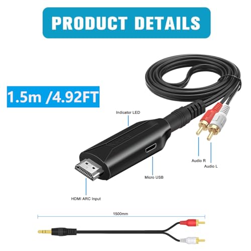 Plus de prise casque sur TV ? Utilisez l'extracteur audio HDMI ARC DAC