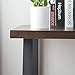 DYH Vintage Computer Desk, Wood and Metal Writing Desk, PC Laptop Home Office Study Table, Espresso 55 inch