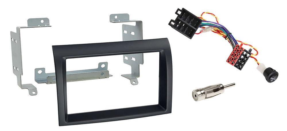 Radio Installationskit kompatibel mit FIAT Ducato Typ 250 (ab 2006) - Einbaupaket für 2-DIN Doppel DIN Radio für FIAT Ducato/Peugeot Boxer/Citroen Jumper