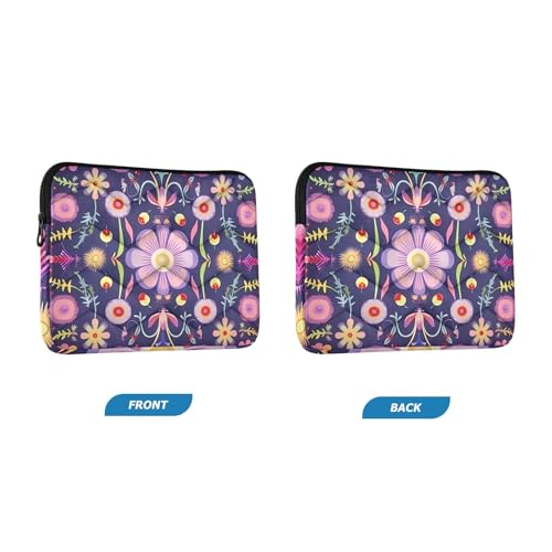 Funda para laptop 13-14 pulgadas impermeable con diseño floral miniatura 2