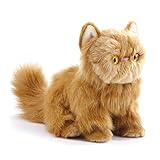 Nat and Jules Small Persian Cat Friend Muted Orange Children's Plush Stuffed Animal Toy