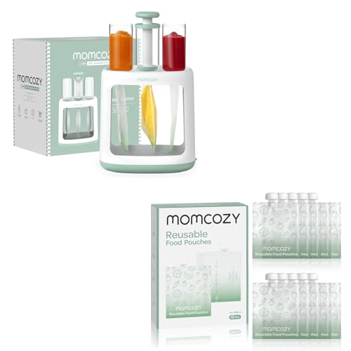 Image of Momcozy Squeeze Station+ 7oz Reusable Food Pouches