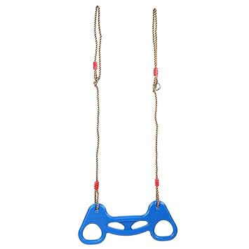 Kids Pull Up Rings, Plastic Kids Swing Bar Rings 300kg Load Bearing for Outdoor Playground for Indoor and Outdoor for Backyard for Fitness Equipment(Blue)