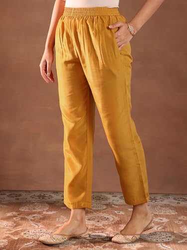 Image of Libas Womens Printed Silk Blend Straight Kurta With Palazzos and Dupatta | daily wear suit