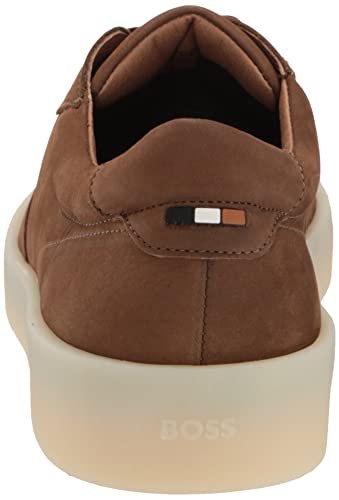 Image of BOSS Mens Nuckbuck Leather Low Profile Sneakers