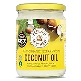 500mL Coconut Merchant Olio di Cocco Organico | Olio Extra Vergine, Crudo, Spremuto a Freddo, Non Raffinato | Fonti Etiche, Vegan, Chetogenica e 100% Naturale | Per Capelli, Pelle & Cucina - 500mL