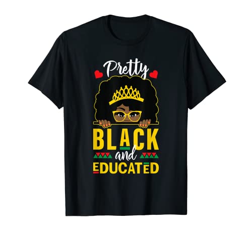 Niña Negra Hija Sobrina Regalo Bastante Negro Y Educado Camiseta