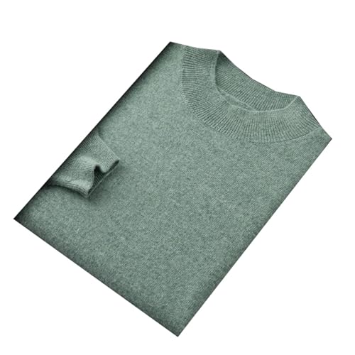 Men's Pure Wool Semi-Turtleneck Warm Long Sleeve Business Casual Sweater - Main Image