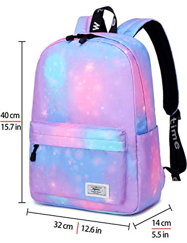 Mygreen Galaxy Backpack For Girls, Boys, Kids, Teens, 14 Inch Durable Book Bags For Elementary, Middle, Junior High School Students, A Gift That Gives Back Purple #TOP2