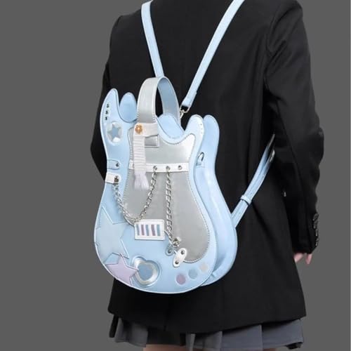 Bolso con forma de guitarra y correa ajustable para llevar tus básicos con estilo 6