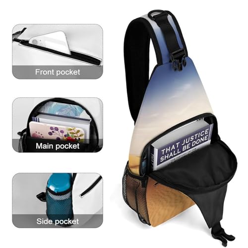 Mochila sling para deporte y senderismo unisex miniatura 4