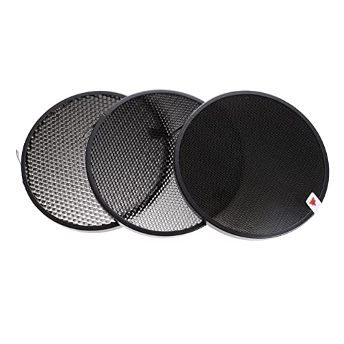 Uonlytech 1 Ensemble De Réflecteurs en Nid d'abeille Véritable Grille De Remplacement en Nid d'abeille Grille en Nid d'abeille À 30 Degrés Lumière Flash Grille en Nid d'abeille Réflecteur