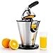 SENYA SYBF-CJ020 Presse Agrumes Electrique, Bras Levier, en Acier Inoxydable, 0.7L, 160W, INOX, 0.7 liters, Noir