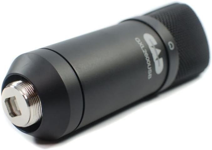 CAD AUDIO Premium USB Large Diaphragm Unidirectional Condenser Microphone w / TriPot Stand, 10 ft USB Cable GXL 2600USB