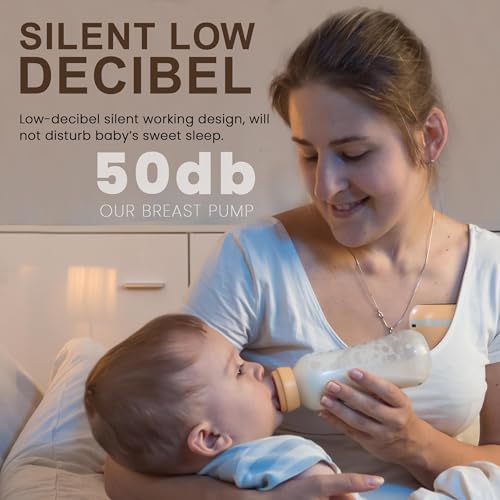 Image of Wearable Electric Breast Pump for Mothers | Automatic Hands Free Breast Milk Pump Machine with 3 Modes & 9 Level Suctions | Portable Breast Pump Electrical with Stimulation & Massage Mode, LED Screen Display, 210ml BPA Free Milk Cup, Rechargeable Battery