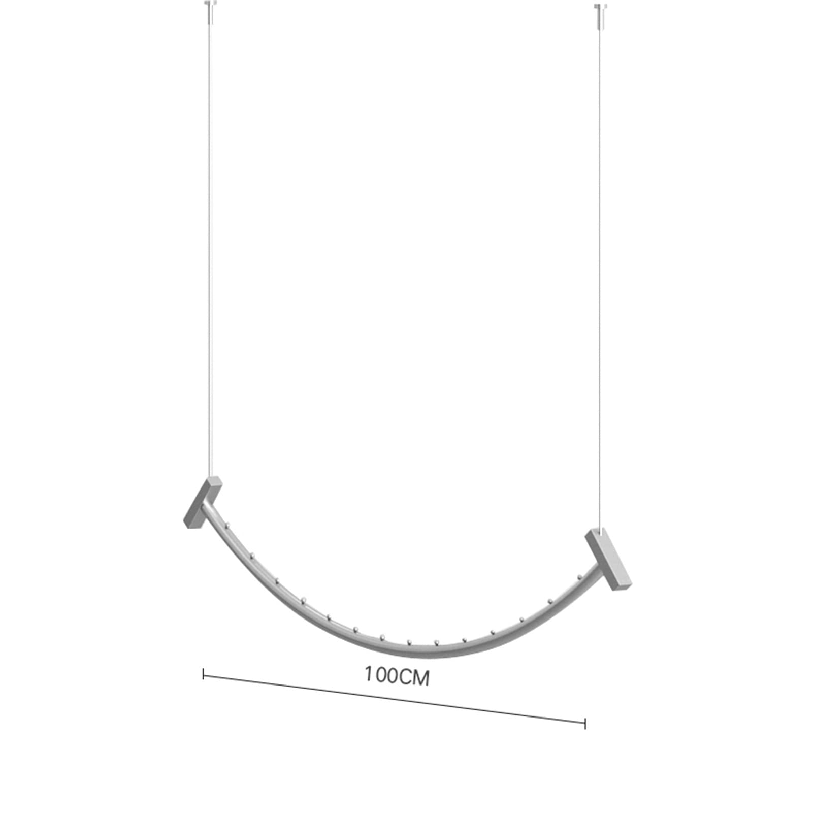 Scaffale espositivo per Negozio di Abbigliamento, Appendiabiti Creativo da soffitto, Barra Appendiabiti Regolabile in Altezza, organizzazione Commerciale di Abiti da Sposa