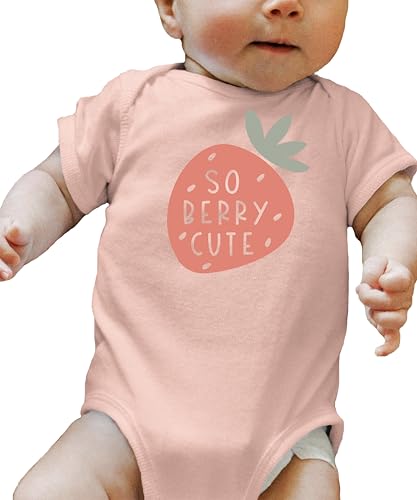 Olive Loves Apple So Berry Cute Strawberry Adorable Infant Bodysuit4