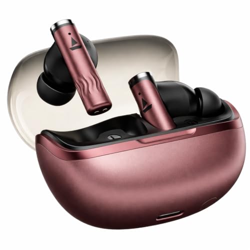 Image of Zenith Pro (2025) TWS Earbuds, 50dB Hybrid Adaptive ANC, Spatial Audio, Hi-Res Audio LDAC, 6 Mics AI-ENx, 80Hrs Battery, Bluetooth Wireless Earphones with Mic, (Crimson Red)
