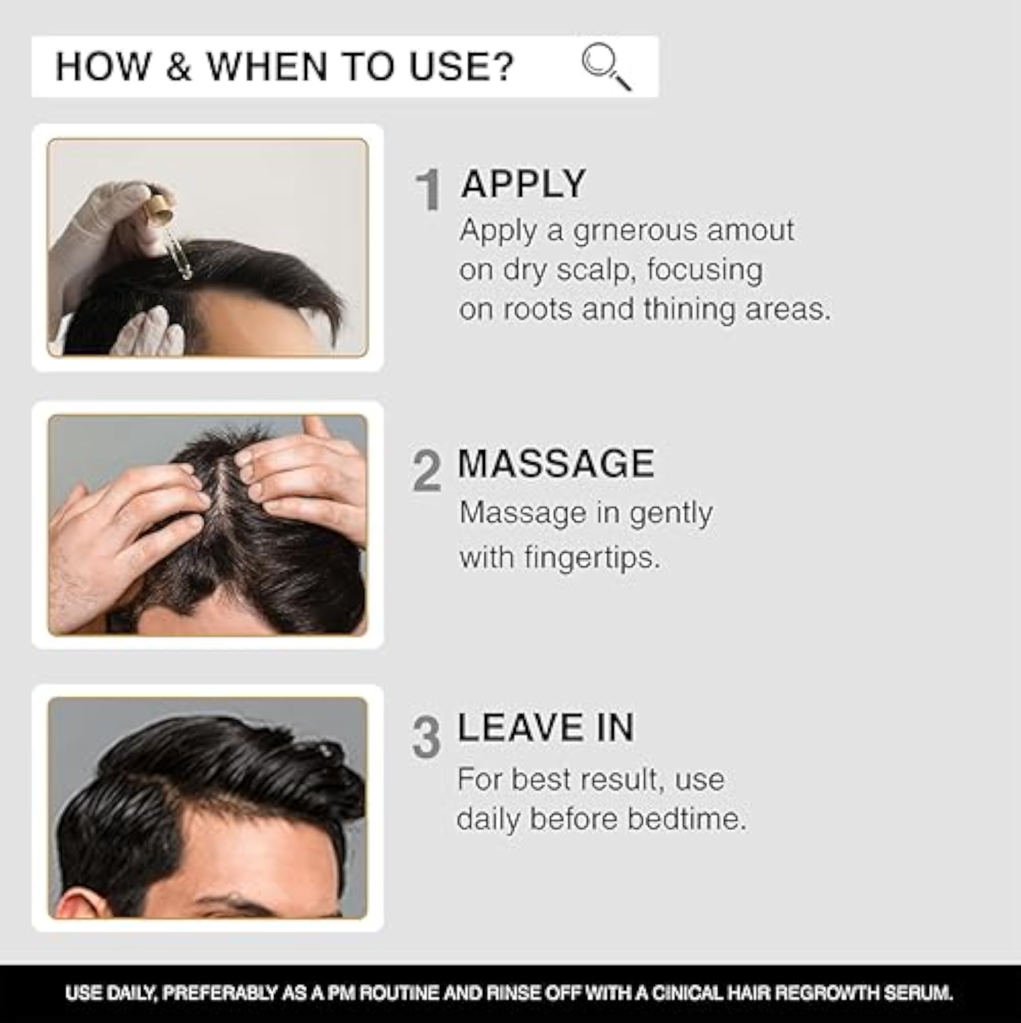 Hair Regrowth Serum with Redensyl & Anagain, 30ml
