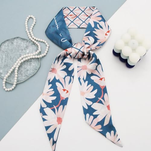 5 Pack Purse Scarf Set,Silk Ribbon Scarves for Bags Head Scarf for Handbag Handle Scarf Band Hair Neck Scarf for Women Fashion Holiday Gifts Wrapping,663