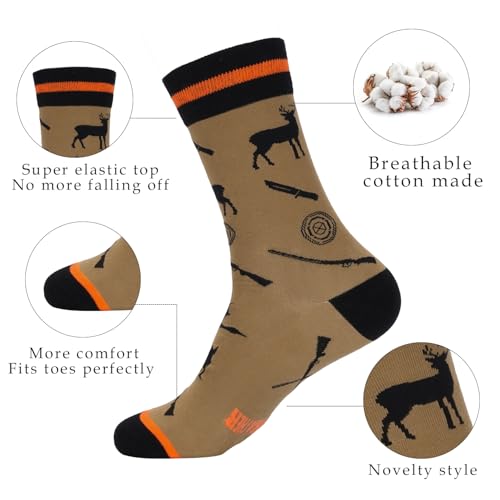 Hunting Gifts for Men, Insulated Tumbler 20 oz Coffee Travel Mug and Funny Socks, Hunter Christmas Gifts for Him Dad Husband Boyfriend Grandpa Son - Image 6