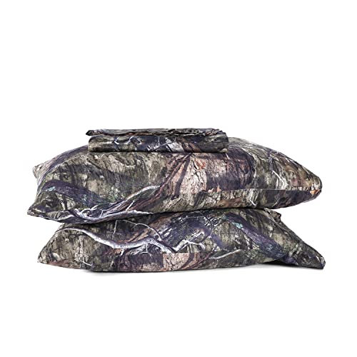 Visi-One Microfiber Country Dna 3 Pc Camo Bedding Set - Lightweight Camouflage Sheets With Pillow Case – Rustic & Hunting Bed Sheet Set With Deep Pocket Fitted Sheet - Twin #TOP3