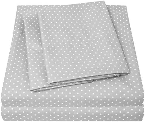 1500 Supreme Collection Queen Sheet Sets Polka Dot Gray - Luxury Hotel Bed Sheets and Pillowcase Set for Queen Mattress - Extra Soft, Elastic Corner Straps, Deep Pocket Sheets, Queen, Polka Dot Gray