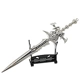 SOHUKU Lich King Frostmourne 8.66inch Mini Sword Knife Toys Metal Weapon Model Collection Keychain Boys Gift
