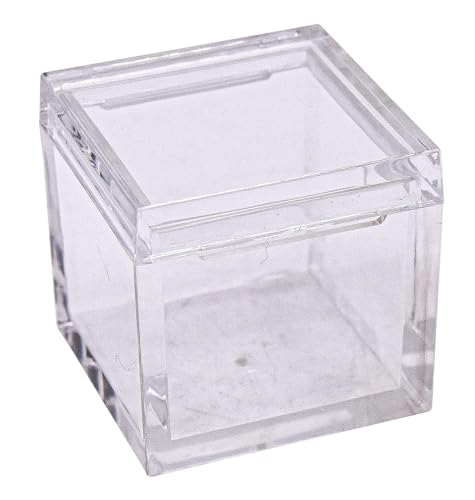 Image of 25pcs Acrylic Box Trays for 1 inch 25.4mm Element Cubes Clear Case Periodic Table Bracket for Elements Collections Science Education Displays