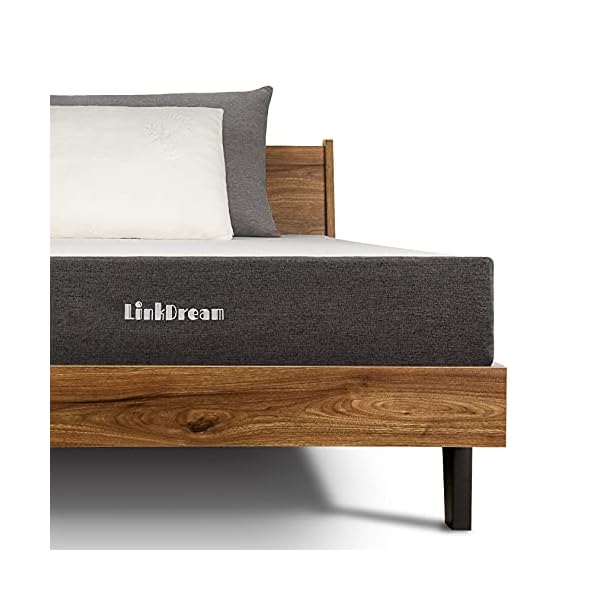 LinkDream Mattress, Memory Foam Mattress, Medium Firm with Soft Fabric Skin-Friendly Fire Resistant Barrier