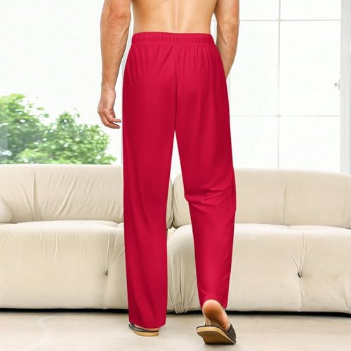 ZHANGXM Soft Sleep Pants Men Paraguay Flags Comfortable Sleep Pants with Pockets2