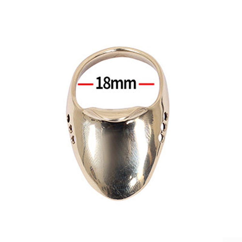 Anello per pollice in rame, per tiro con l'arco, accessori per caccia con l'arco, dimensioni 18 mm, 20 mm, 22 mm, 24 mm, protezione per arco tradizionale orientale, protezione per stile coreano