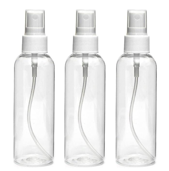 TECHNOSPILL Spray Bottles Clear Empty Fine Mist Plastic Mini Travel Bottle Set, Small Refillable Liquid Containers (100 ml, Pack Of 10)-image-13
