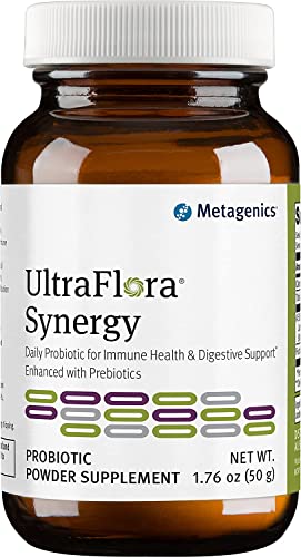 Metagenics UltraFlora Synergy - Daily Probiotic - Immune Health & Digestive Support - Prebiotic | 67 Servings