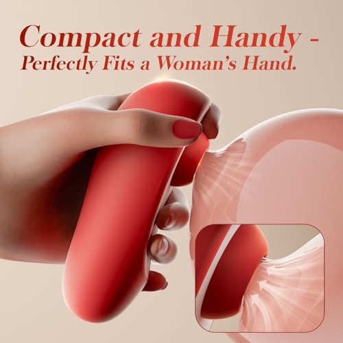 Image of Sucking Vibrator Sex Toys for Women - MOOLIGIRL Adult Sex Toy for Female Couples Men Mini Discreet Clitoral Vibrators for Clit Anal, 7 Modes Waterproof Nipple Sucker Vibrater Suction Chastity Devices
