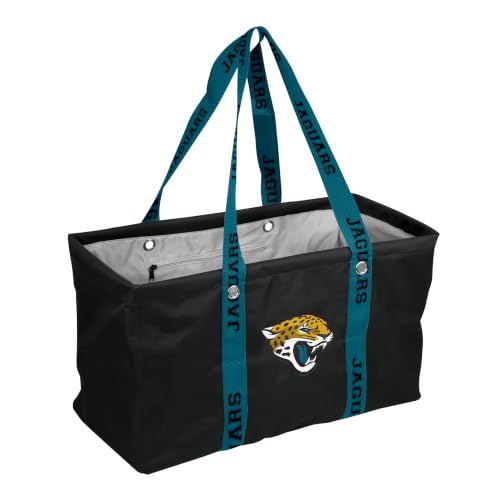 FANMATS NFL Jacksonville Jaguars Large Picnic Caddy Tote Bag — Digital Printed Straps | Polyester | Collapsible Design | Team Color