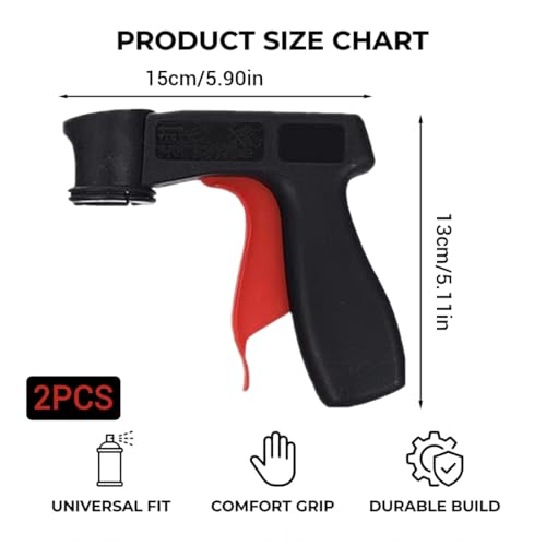 Miniatura 2 de Pistola Pulverizadora Mango Adaptador, 2 Piezas, Mango Para Pistola Pulverizadora, Soporte Para Botella De Spray, Pintura En Aerosol Portátil Que Puede Manejar, Mango Universal Para Latas De Aerosoles