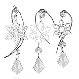 100% nuevo y de alta calidad OVINEE 3 Adornos de lámparas de Cristal, Adornos navideños, colgadores de Hielo, Colgantes, Armario, Puerta, Techo, Decorativos, al Aire Libre, jardín