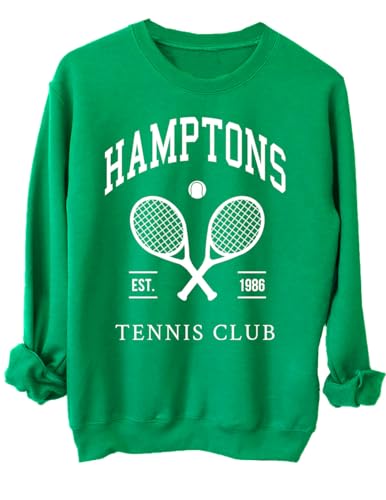 Amazon.com: Studio 9Thirty3 Hamptons Tennis Club Sweatshirt