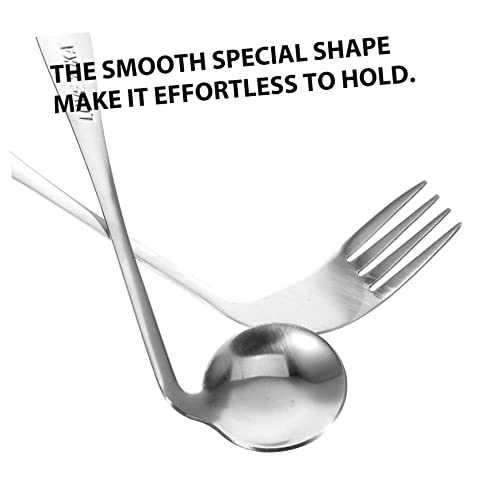 Yardwe 2 Sätze Besteck Für Linkshänder Holunder Aus Edelstahl Und Gabelvorschub – Bild 7
