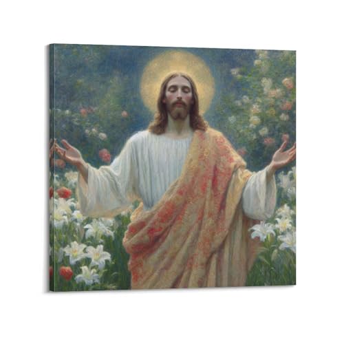 Poster chrétien Jésus pour l'art mural de la chambre et du salon zen