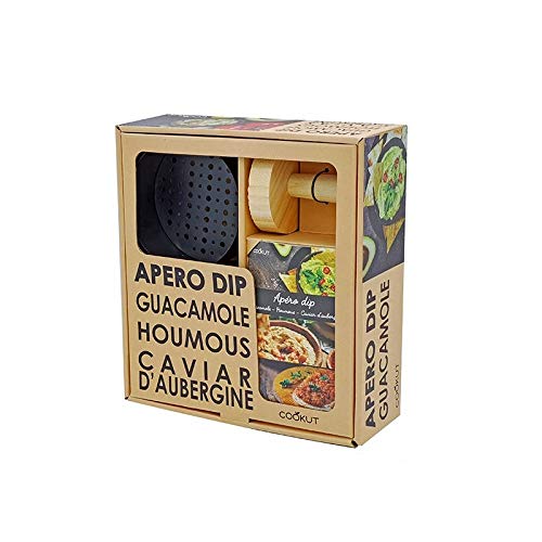 COOKUT - FGFGCAD - Coffret Cadeau USTENSILE pour HOUMOUS, Guacamole ET Caviar D'AUBERGINE Parfait