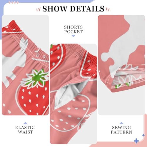 Berry and Bunny Boys Pants Boys Athletic Pants Long Pant for Boywith Pockets Wide-Leg Size 6-14Y4