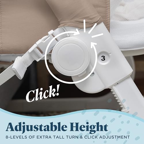 Image of Baby Delight Beside Me Dreamer Bassinet | Bedside Sleeper & Baby Bassinet | 8-Position Height Adjustment | 100% GOTS Certified Organic Cotton Fabric | Organic Mocha