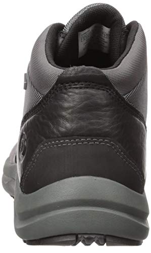 Dunham Men's Sutton Plaintoe Boot Mid Calf, Black/Grey, 14 Xx-Wide #TOP2