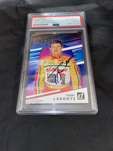 Terry Labonte Signed Donruss NASCAR Trading Card PSA/DNA - Autographed NASCAR Cards