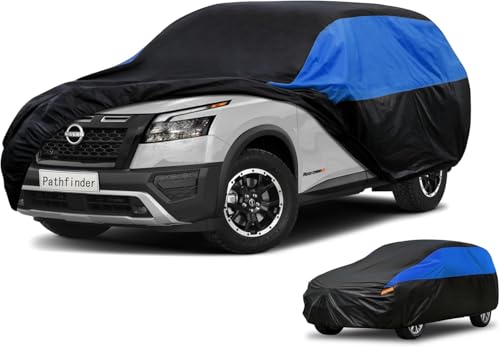Image of Car Cover Custom Fit Pathfinder Waterproof All Weather, Lightweight Full Exterior Cover for Automobiles Outdoor Sun UV Rain Dust Snow Wind Protection.