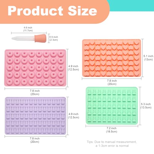 Luxoraiova Backmatte Hundekekse, 4 Stück Backmatten für Hundeleckerlies Set, Silikon Backform Hundekekse für DIY Hundekekse, Schokolade, Süßigkeiten, Kekse, BPA-frei