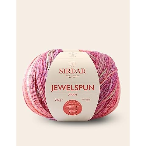 Sirdar Jewelspun Aran, Glowing Garnet (848), 200g Cover