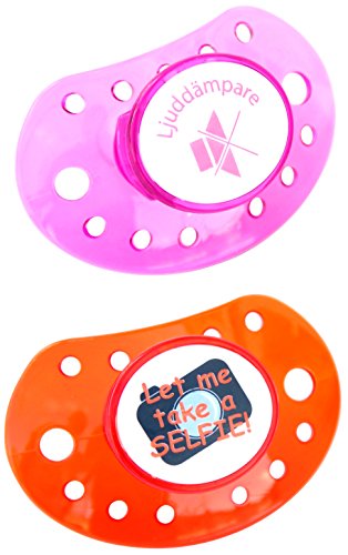 ESSKA moda de látex de silicona (transparente Naranja/Transparente Rosa, Pack de 2)